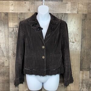 West Pacific Black Blazer Embellished Jacket SZ S